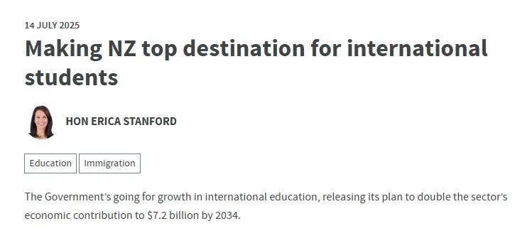 The New Zealand government is expanding its recruitment efforts! More favorable policies for international students have arrived
